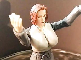 Gillian Anderson Xfiles Toy Fetish fantasy sci sculpt WIP